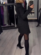 Women'S Spring Summer New Fashion Hot Diamond Tight Dress Women'S Clothing Elegant Casual Black Holiday Party Dresses Robe Femme